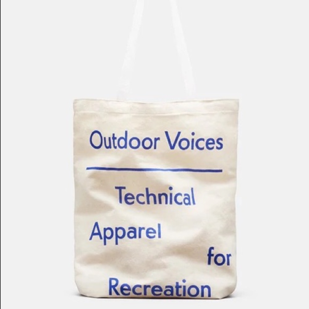 Brand New Outdoor Voices OV Canvas Tote - Picture 1 of 5